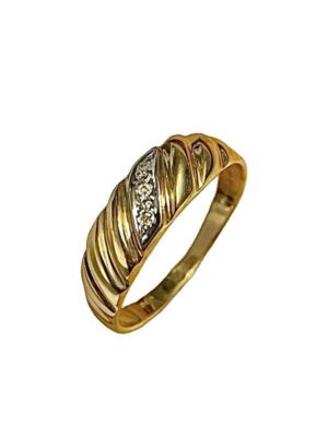 Timanttisormus 14k keltakulta K13HV