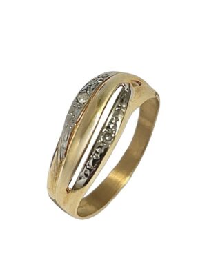 Timanttisormus 14k keltakulta KS17HV