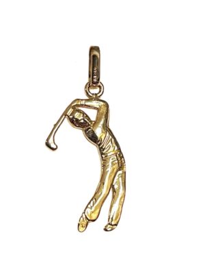 Maskottiriipus Golffari 14k kulta 1018NV