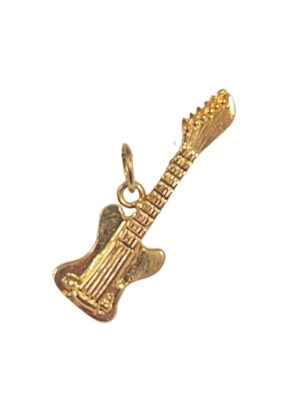 Maskottiriipus Sähkökitara 22mm 14k keltakulta