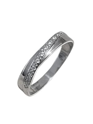 Timanttisormus valkokulta V9102-05