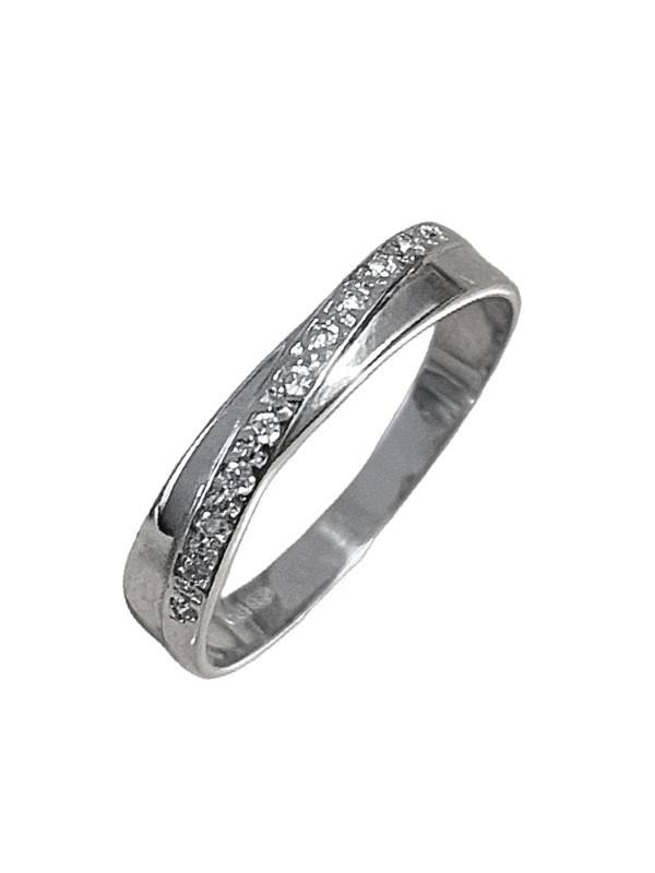 Timanttisormus valkokulta V9102-05