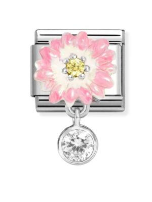 Nomination Classic pala Pinkki kukka ja pyöreä cz 331814 09