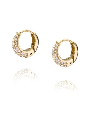 Mockberg Pavé everyday small gold hoops