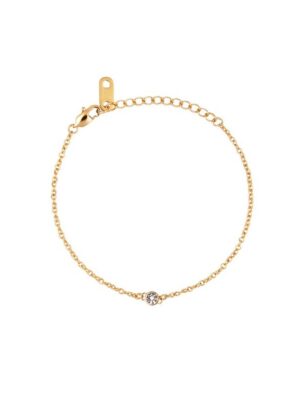 Mockberg Thin Diamond Gold Bracelet
