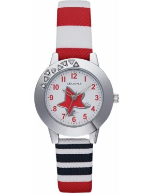LEIJONA FUNKY STAR RED - lasten rannekello