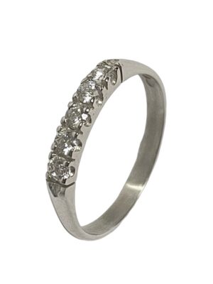 Bellina cz valkokultasormus 14 k koko 18,0