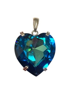 Kivisydän Swarovski 28mm hopea 5113210