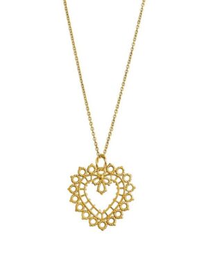 Lempikoru Pitsisydän riipus keskikoko kullattu hopea 5231100500