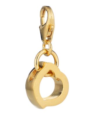 Lumoava Hali charm, keltakullattua hopeaa