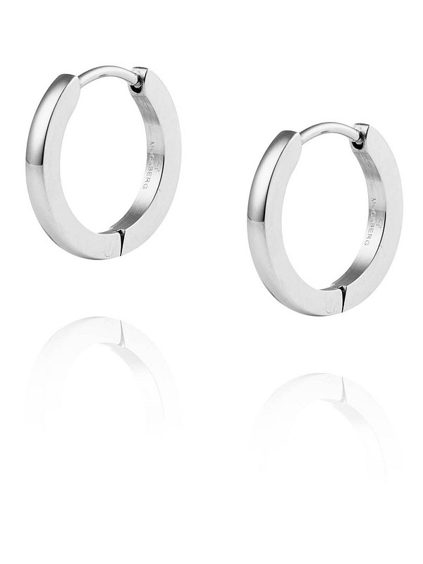 Mockberg Classic Silver Hoops Medium