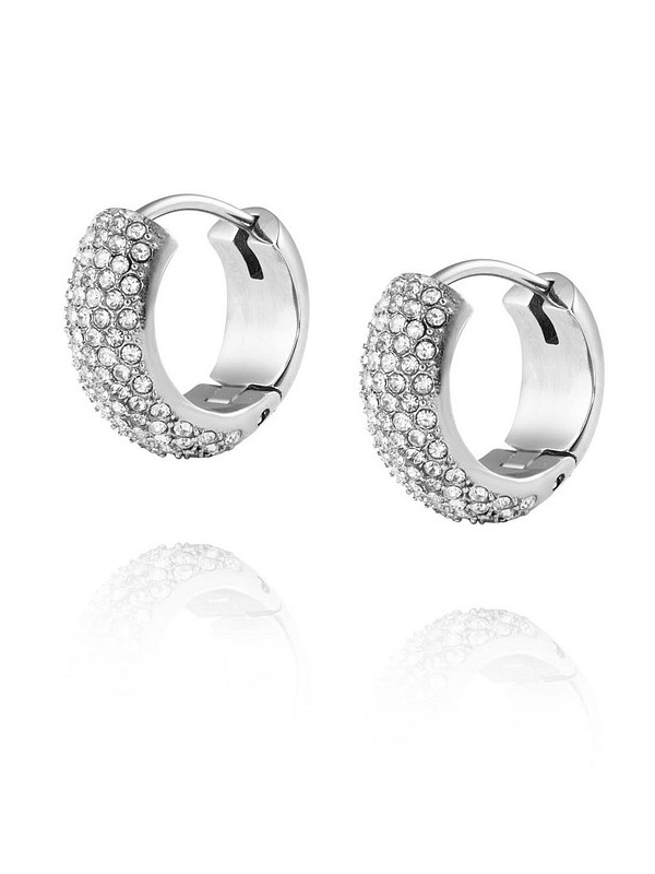 Mockberg Amour Silver Hoops Small