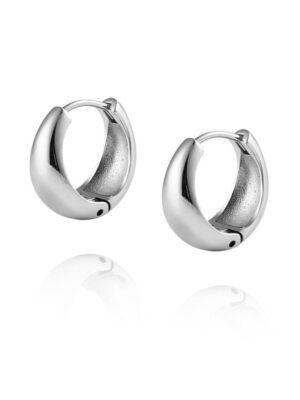 Mockberg Bold Hoops Silver Medium