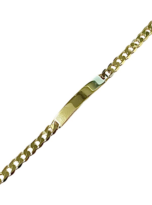 Ranneketju laatalla kullattu hopea 22cm