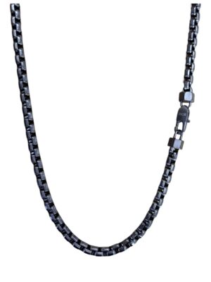 Bosie kaulakoru teräs hiilenmusta