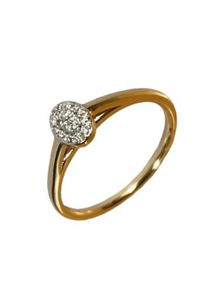 Timanttisormus keltakulta 09172