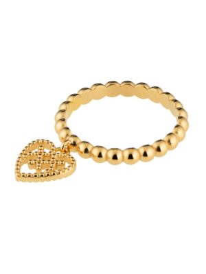 Lumoava Helmi sormus, keltakullattua hopeaa