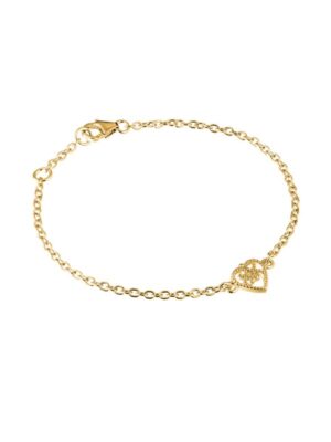 Lumoava Helmi rannekoru, keltakullattua hopeaa