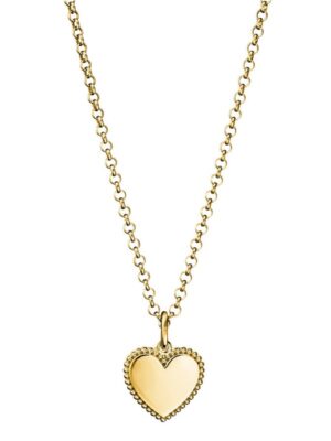 Lumoava Helmi sydänriipus, keltakullattua hopeaa