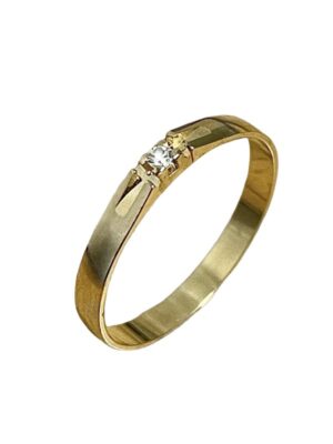 Timanttisormus 18k keltakultaa KT2518
