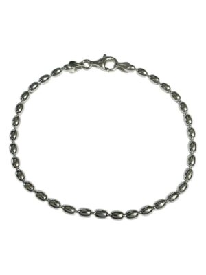 Oliiviranneketju hopeaa 3mm 19cm OVL300