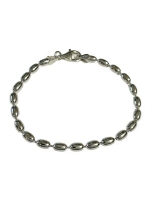 Oliiviranneketju hopeaa 4mm OVL400