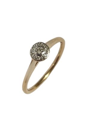 Timanttisormus 14 k keltakulta 09137-2