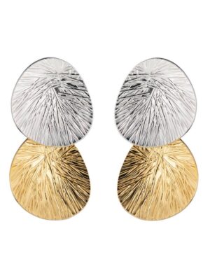 Lumoava Lily tappikorvakorut 2 palaa, hopeaa/keltakullattua hopeaa, pieni