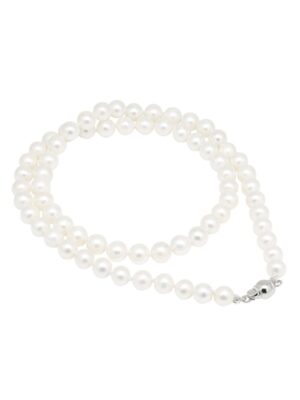 Helminauha 6-6½mm AAA valkoinen hopealukolla