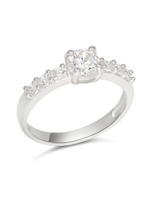 Kastesormus cz kivillä hopea