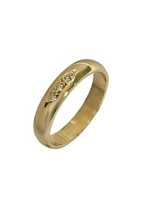 Timanttisormus 14 k keltakulta TM3001