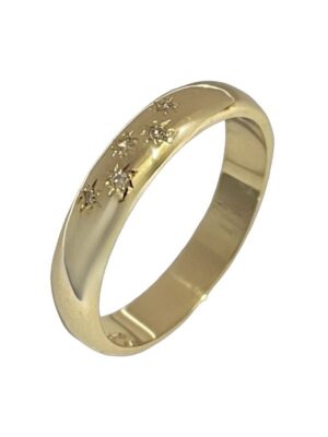Timanttisormus 14 k keltakulta TM5001