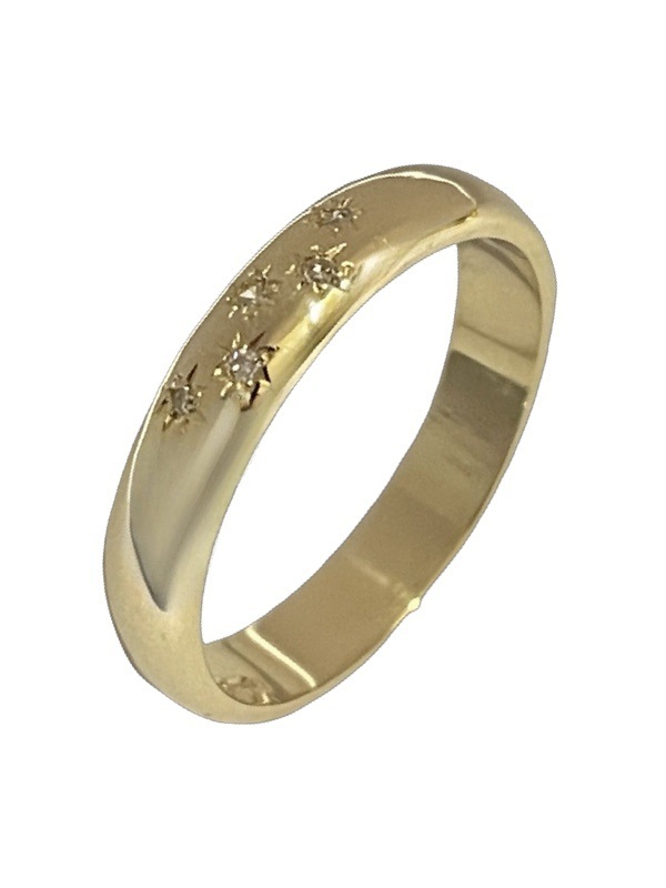 Timanttisormus 14 k keltakulta TM5001