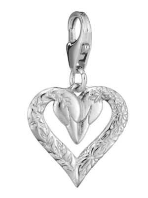 Lumoava Joutsenet charm, hopeaa