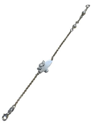 Lasten rannekoru 15cm hopea - LRH15