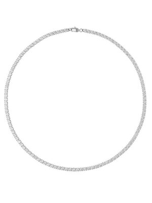 Mockberg Shiny Tennis Necklace Silver