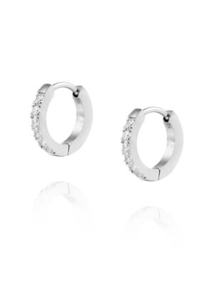Mockberg Shiny Silver Hoops Small
